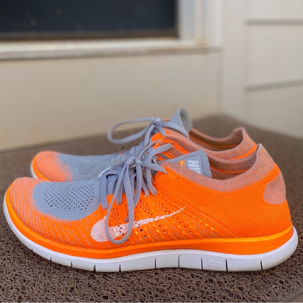 Nike free 4.0 orange - size 11